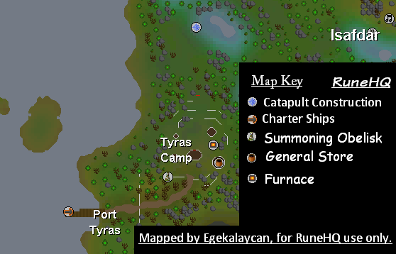 Tyras Camp Map