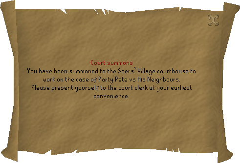 Party Pete Summons
