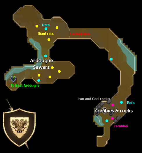 Ardougne Sewers Map