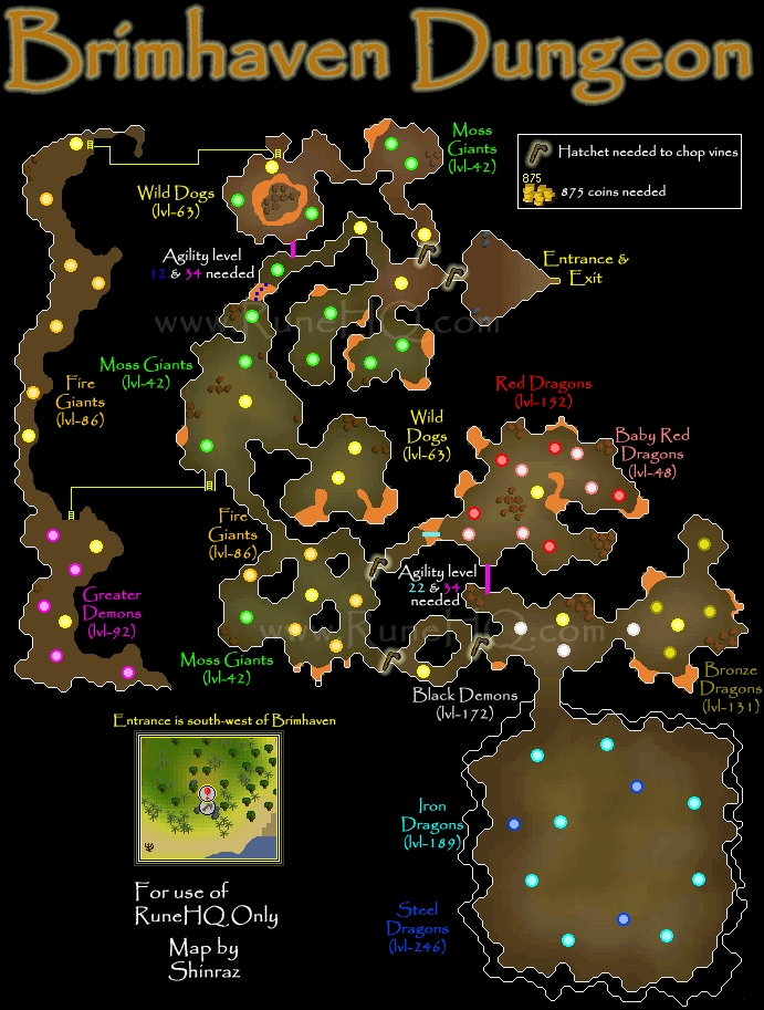 Brimhaven Dungeon Map