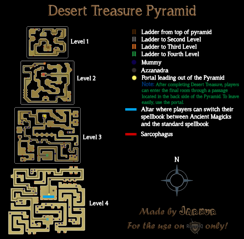 Desert Treasure Pyramid Map