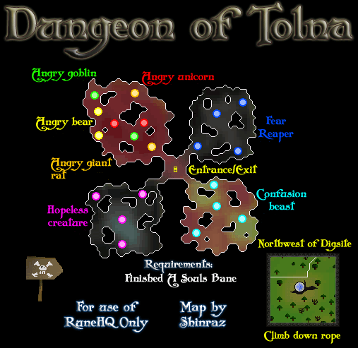 Dungeon Of Tolna Map