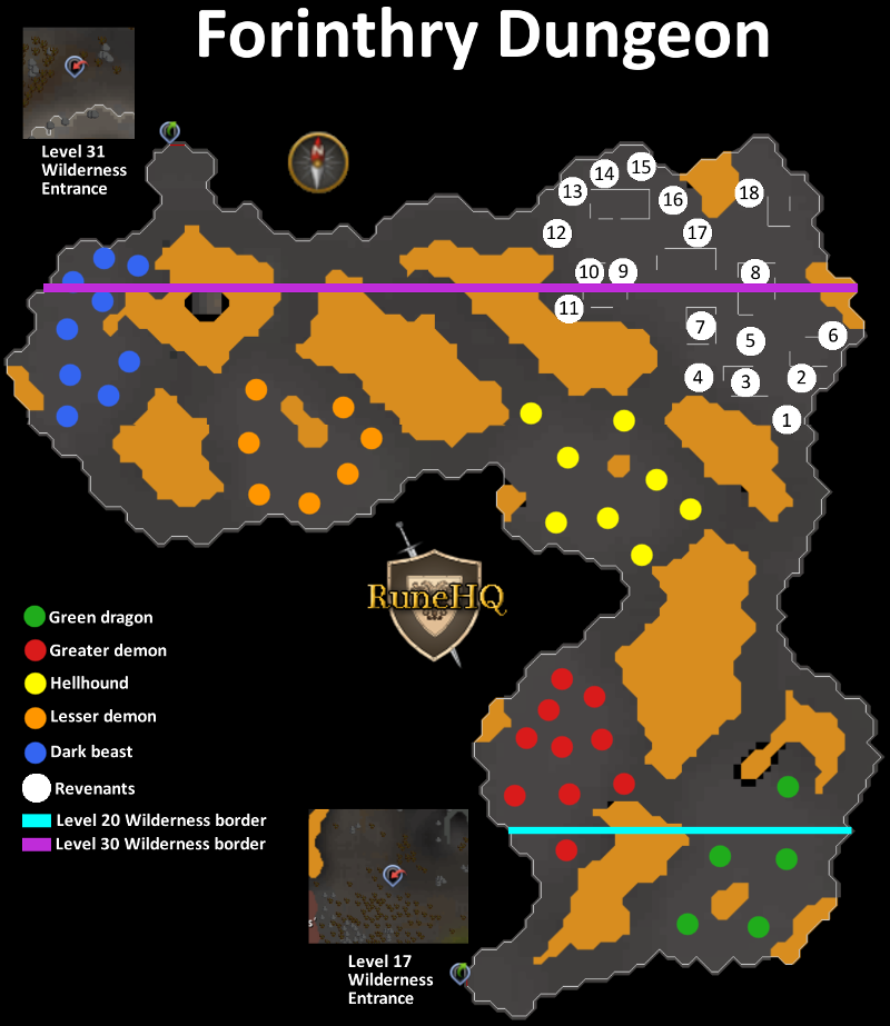 Forinthry Dungeon Map