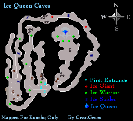 Ice Queen Caves Map