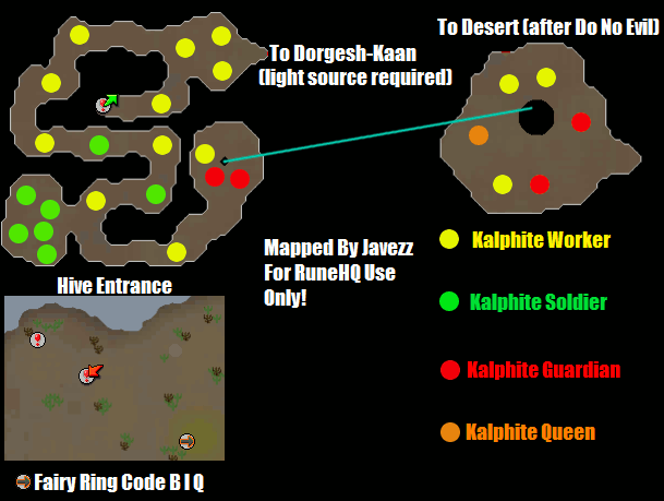 Kalphite Hive Map RuneScape Guide RuneHQ