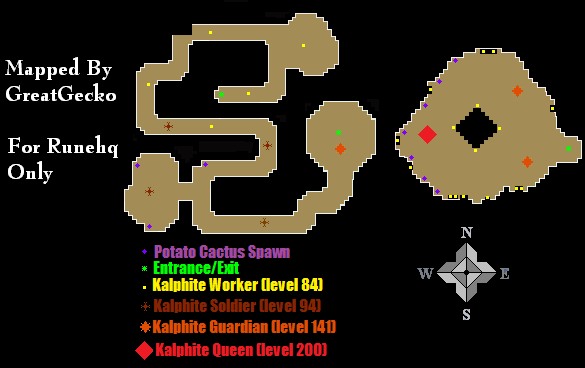 Kalphite Tunnel Map