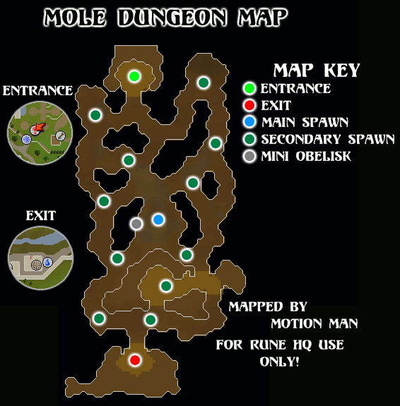 Mole Dungeon Map