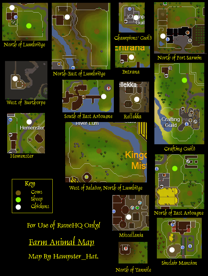Farming Animal Map