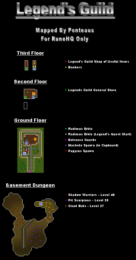 Legend's Guild Map