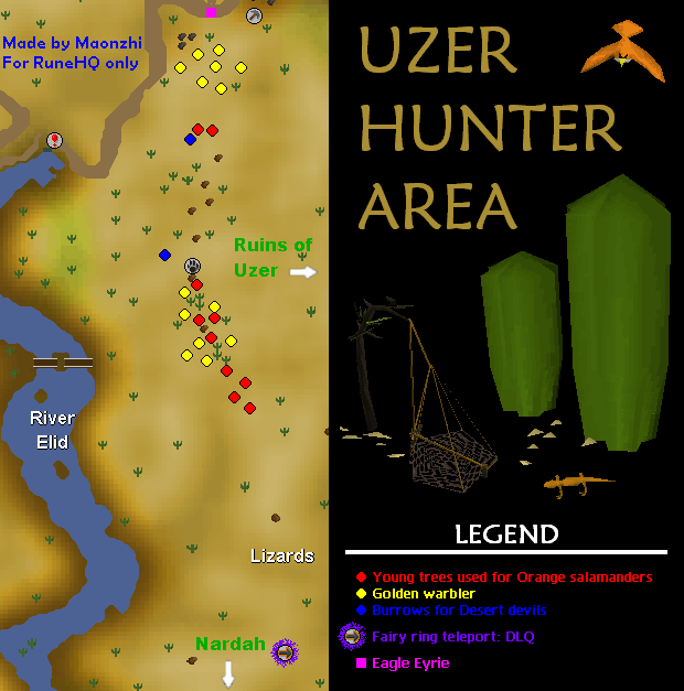 Uzer Hunter Area Map