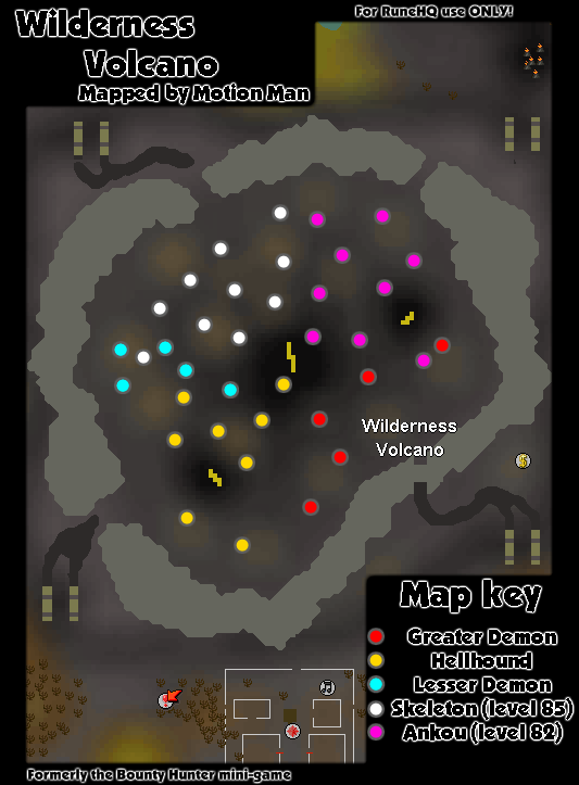 Wilderness Volcano Map