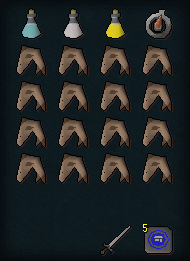 Tank setup inventory.