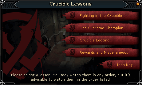 Crucible Lessons