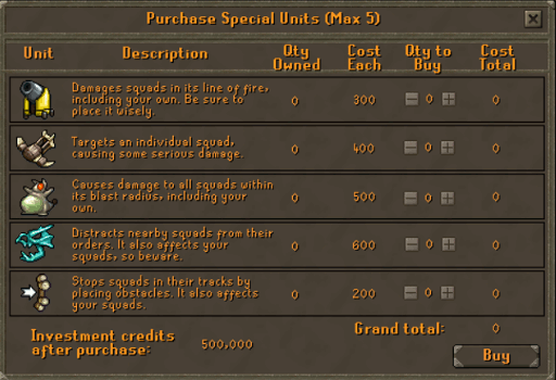 Special units