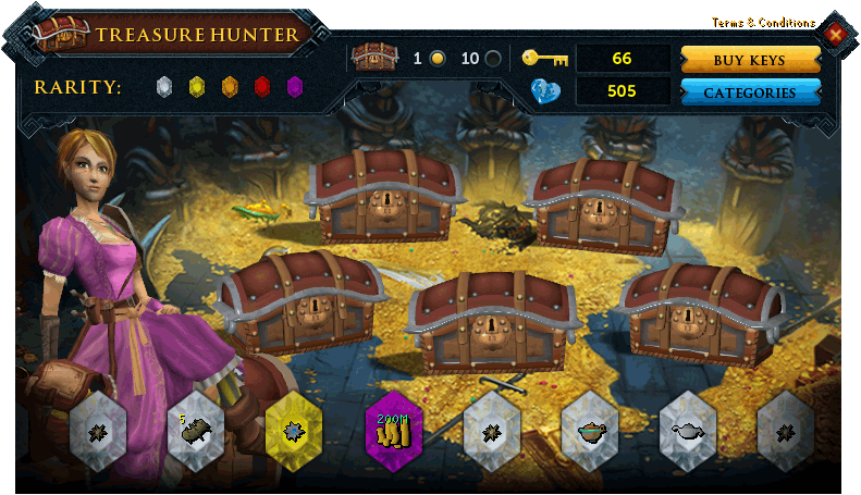 Treasure Hunter Interface