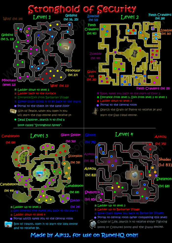 Osrs Stronghold Of Security Map Maping Resources