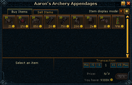Aaron's Archery Appendages