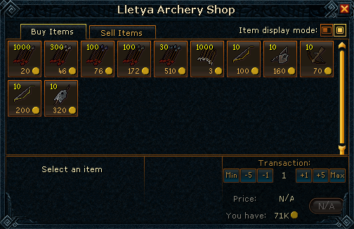Lletya Archery Shop