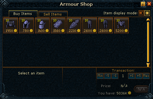 Raum's Armour Shop