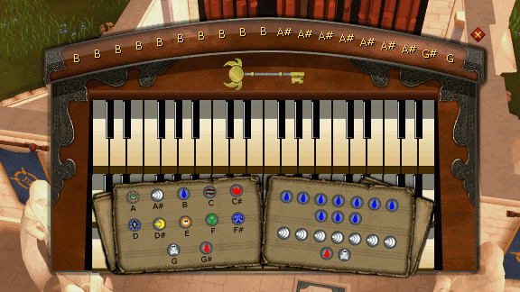 Organ Keybord with Diagrams