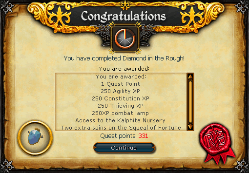 Quest complete