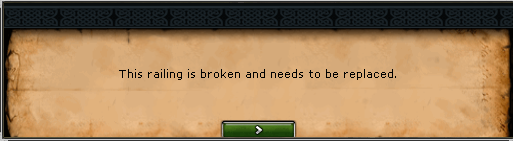 Broken Railing message