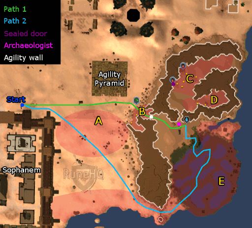 Desert map to tomb area