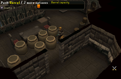 Barrel puzzle room