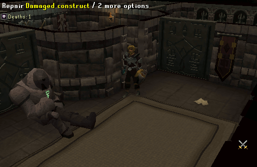 Damaged Construct room