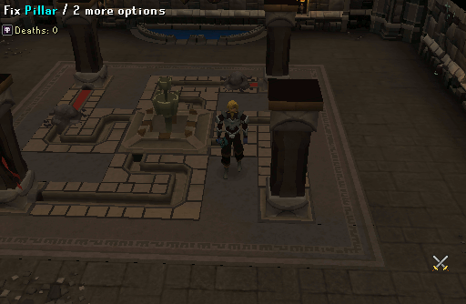 Repair the fountain puzzle room