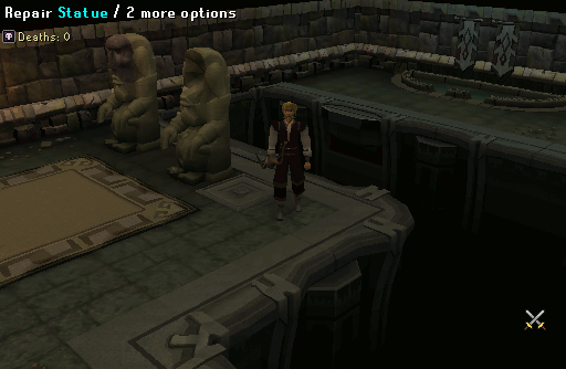 Statue bridge puzzle