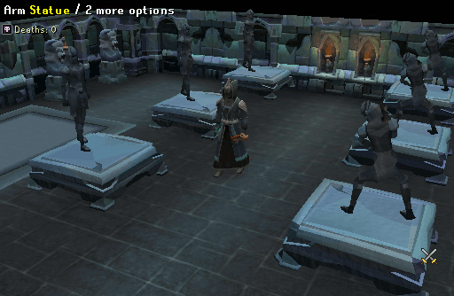 Ten statues puzzle