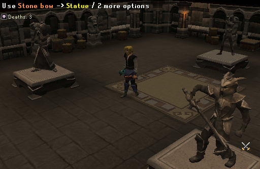Three statues puzzle