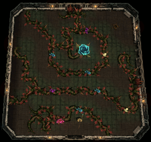 Vines and flower puzzle room