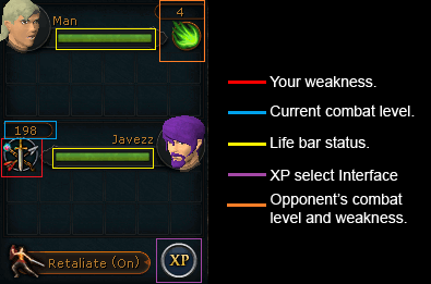 Combat interface