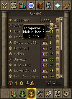 Clan Ban Button