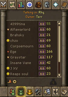 Friend chat list