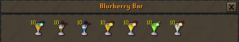 Blurberry Bar menu