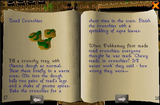 Toad crunchies