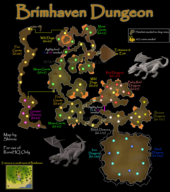 Dungeon map
