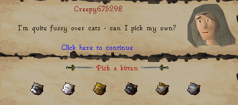 Picking a cat