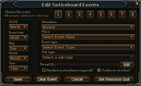 Clan Noticeboard