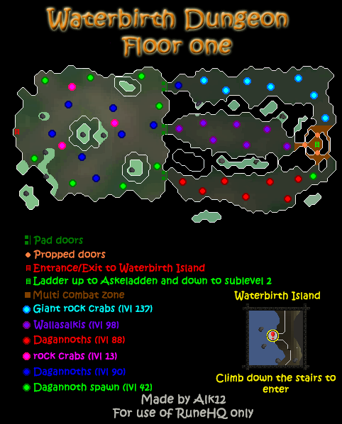 Waterbirth Dungeon, Floor 1