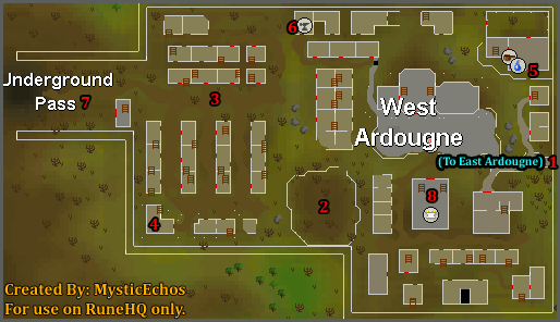 West Ardougne Map