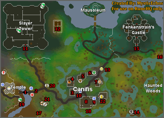 Canifis RuneScape Guide RuneHQ Canifis RuneScape Guide RuneHQ