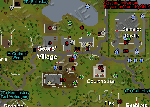 Seers' Village Map