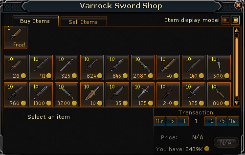 Varrock swordshop