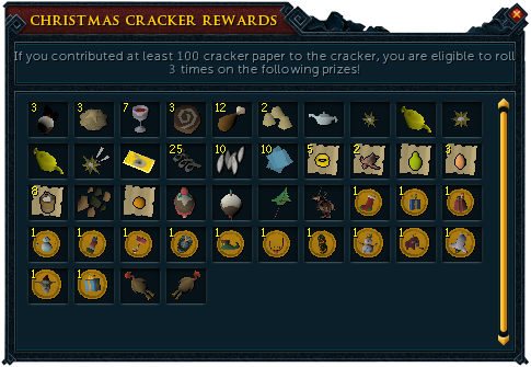 Christmas cracker rewards image