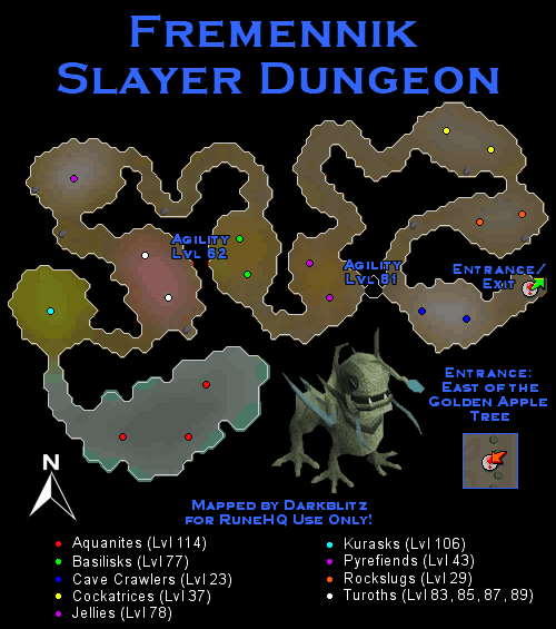 Fremennik Slayer Dungeon Map