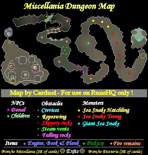 Miscellania Dungeon Map